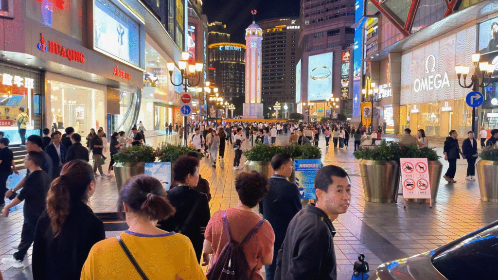 Jiěfàngbēi (解放碑) at Night - Ultimate Chongqing Itinerary: 7 Top Attractions - Leo Trails
