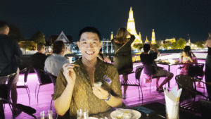 Me eat desserts - Bangkok Dinner Cruise for a Memorable Birthday - Leo Trails