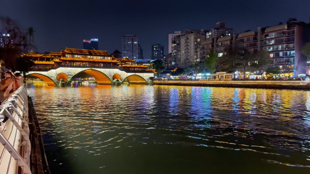 Anshun Bridge at night - Chengdu Top 9 Must-Visit Spots - Leo Trails