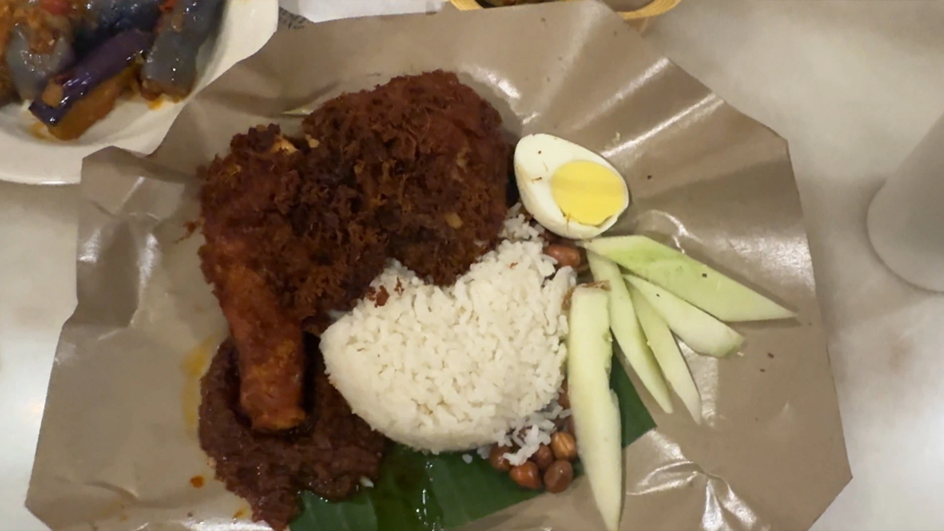 Nasi lemak in village park -Try KL Dishes That Locals Love - leo trails