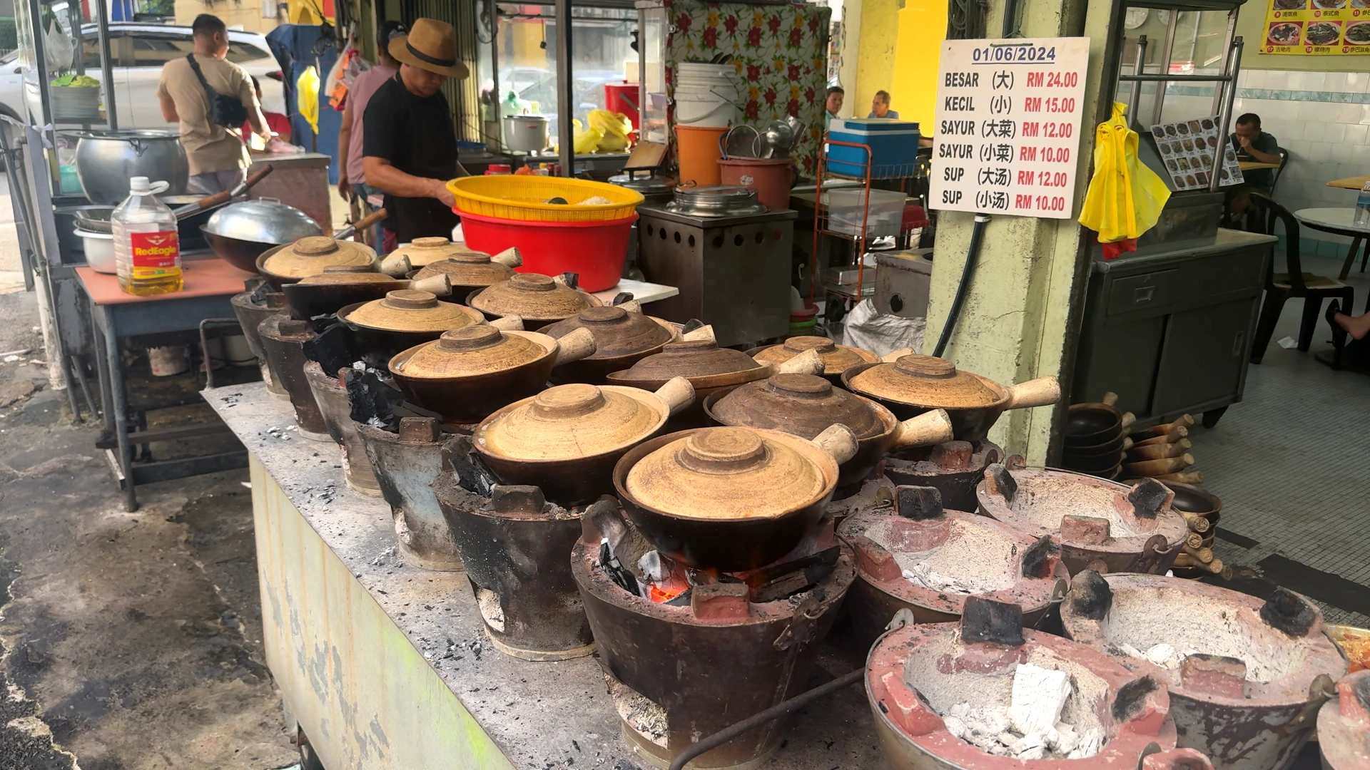 Pots cooked over charcoal - Try KL Dishes That Locals Love - leo trails