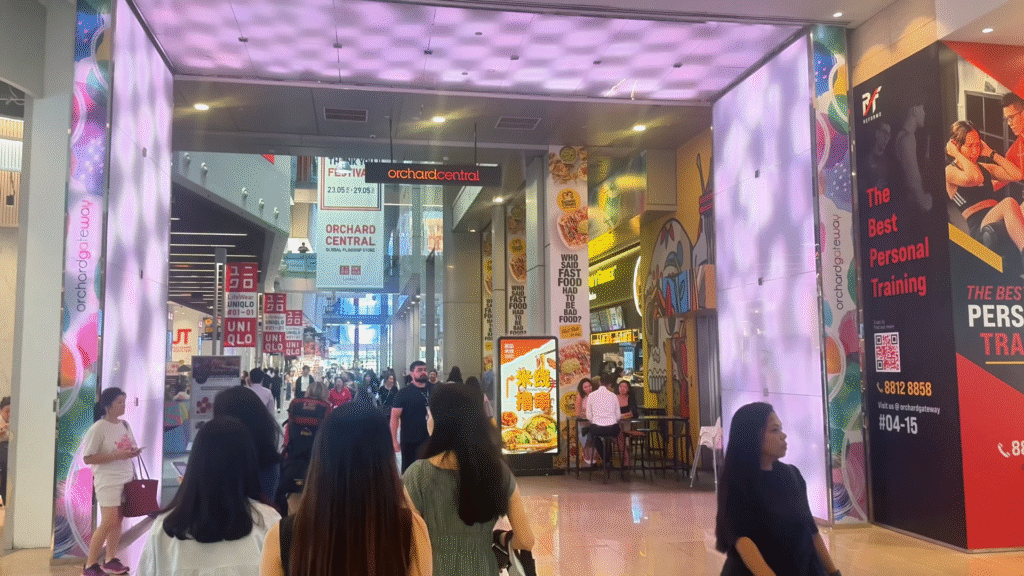 Orchard Central - How to Enjoy Singapore Without Breaking the Bank - Leo Trails