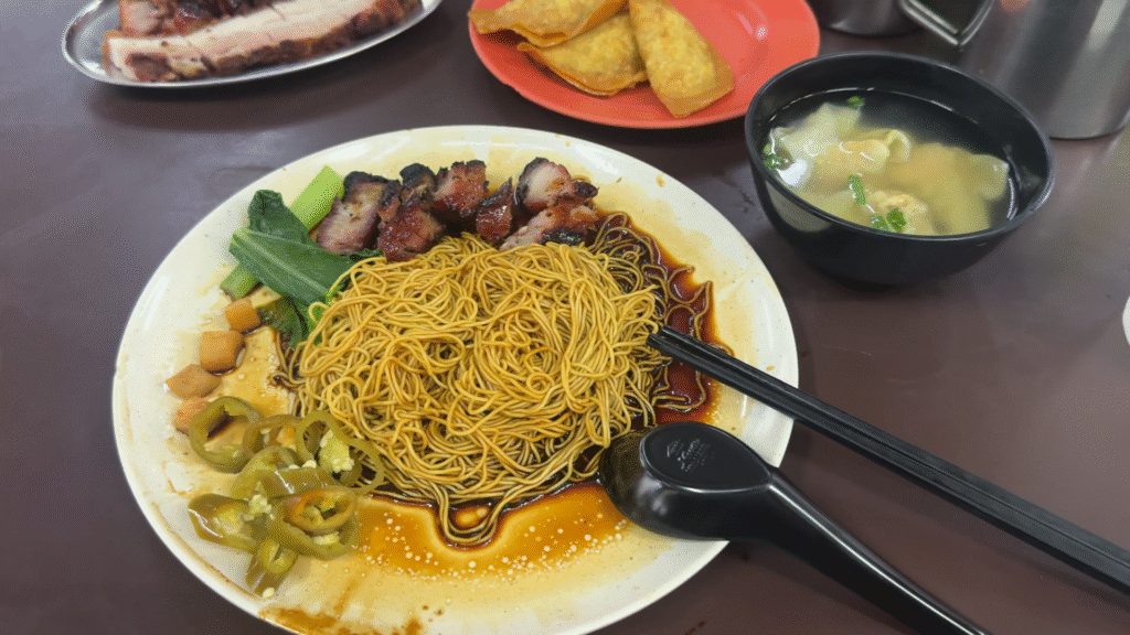 Wantan mee with Char Siu - 15 Must-Try KL Dishes That Locals Love - leo trails