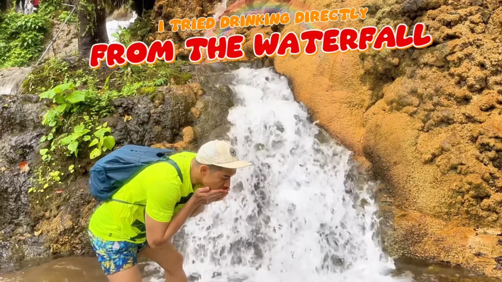 I am Drinking Water from the Waterfall - Tumpak Sewu Waterfall: A Must-Visit for Any Adventure Lover - Leo Trails
