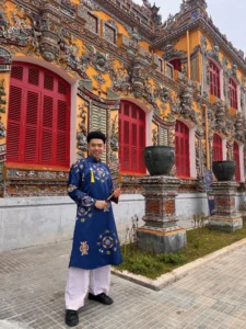 Me at Hue Imperial City - 7 Fun Things to Do in Hue, Vietnam - Leo Trails