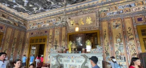 Some Ornate Decorations at Khai Dinh Palace - Top Hue Historical Sites to Visit in One Day - Leo Trails