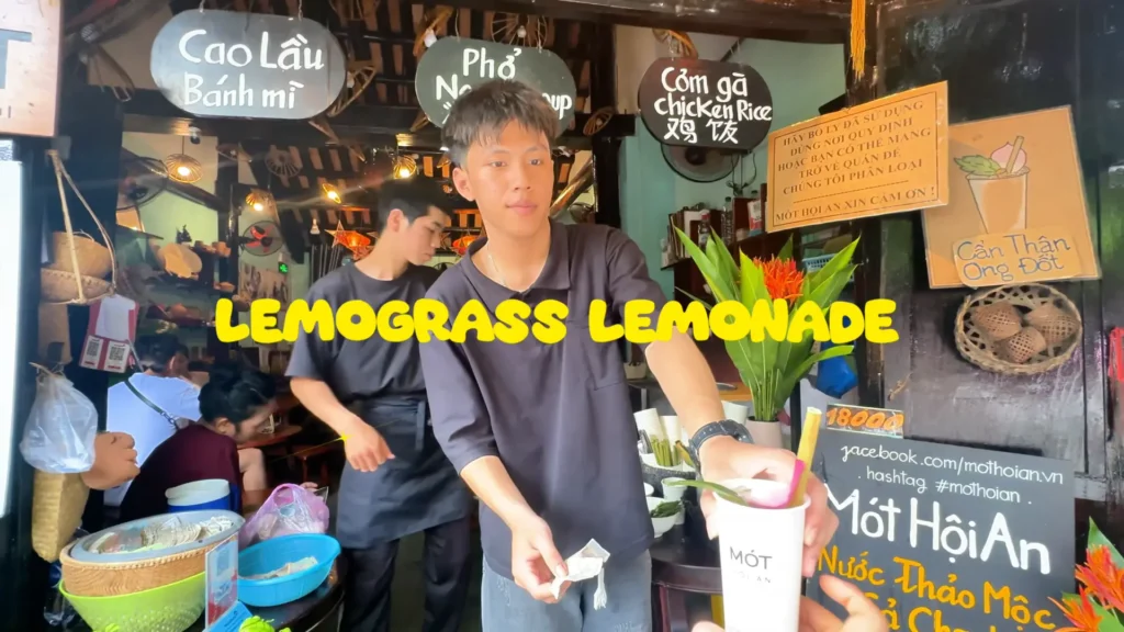 The Staff Handling over the Mot Drink - Mot Hoi An – The Magic Potion of Hoi An - Leo trails