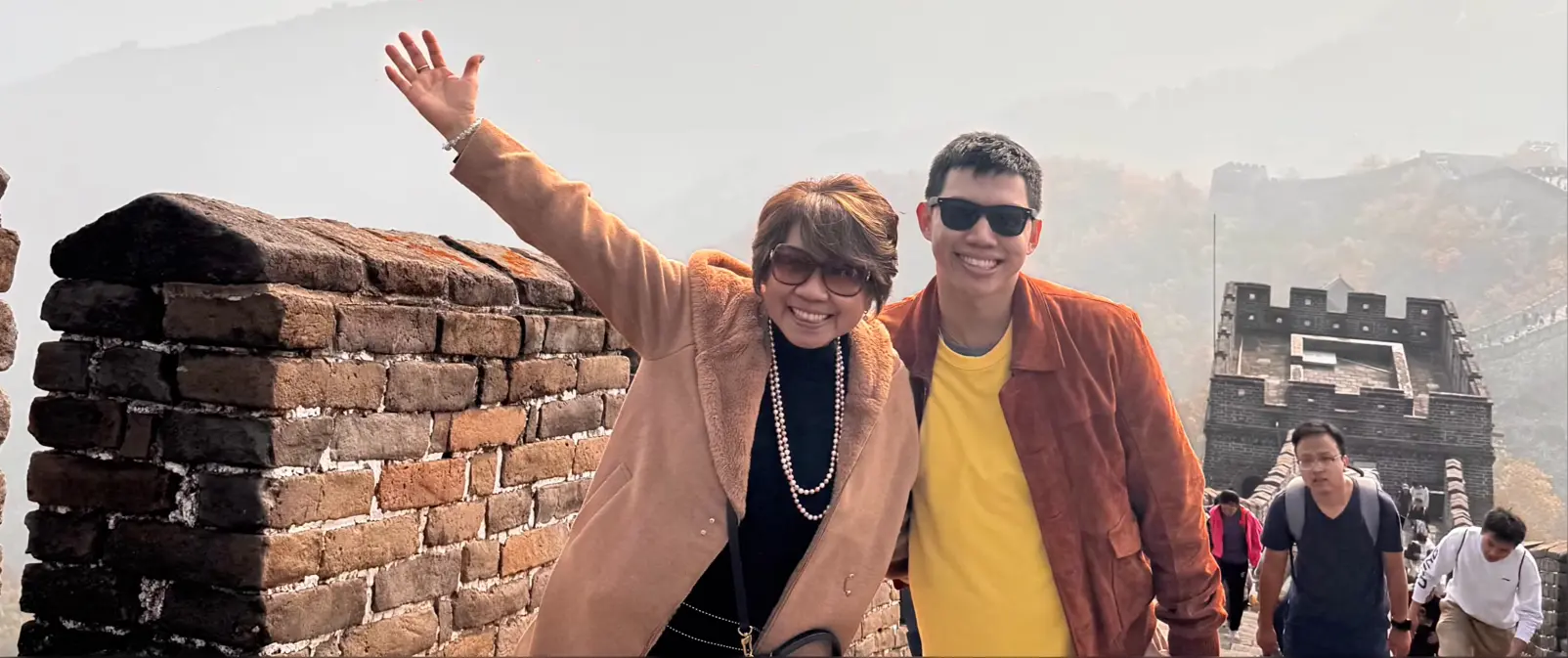 Me and Mom at Mutianyu Great Wall - The Ultimate Guide of 11 Best Things To Do in Beijing - Leotrails
