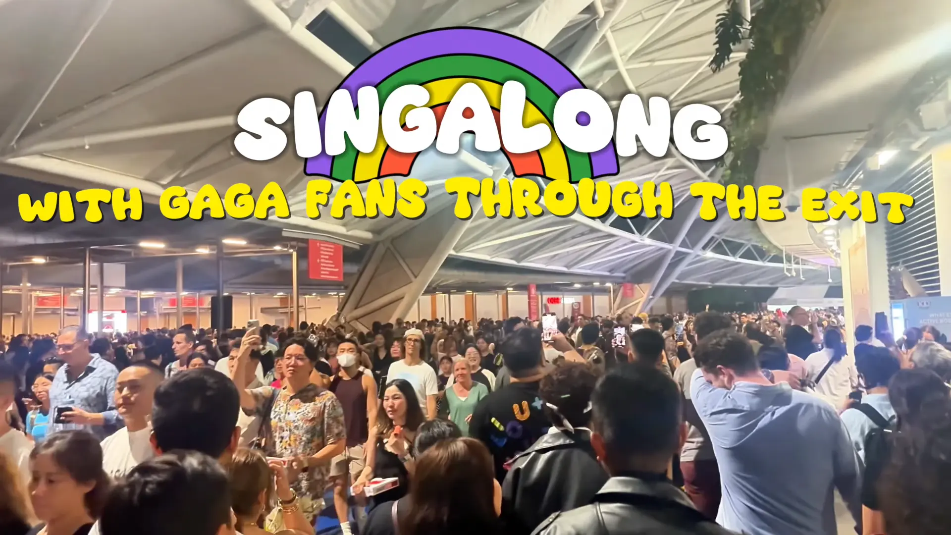 Singalong after the concert is finished - Lady Gaga Live in Singapore 2025: A Little Monster POV - Leotrails