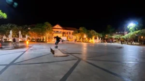 people skating - Chiang Mai Sunday Night Market: What to do here - Leotrails