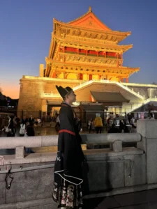 Me wearing a Hanfu - 11 Must Try Experiences in Xian for First-Time Visitors - Leotrails