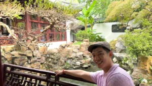 Me enjoying the calm and peace in this garden - Yu Garden Shanghai: Calm by Day, Alive by Night 🌱 - Leotrails