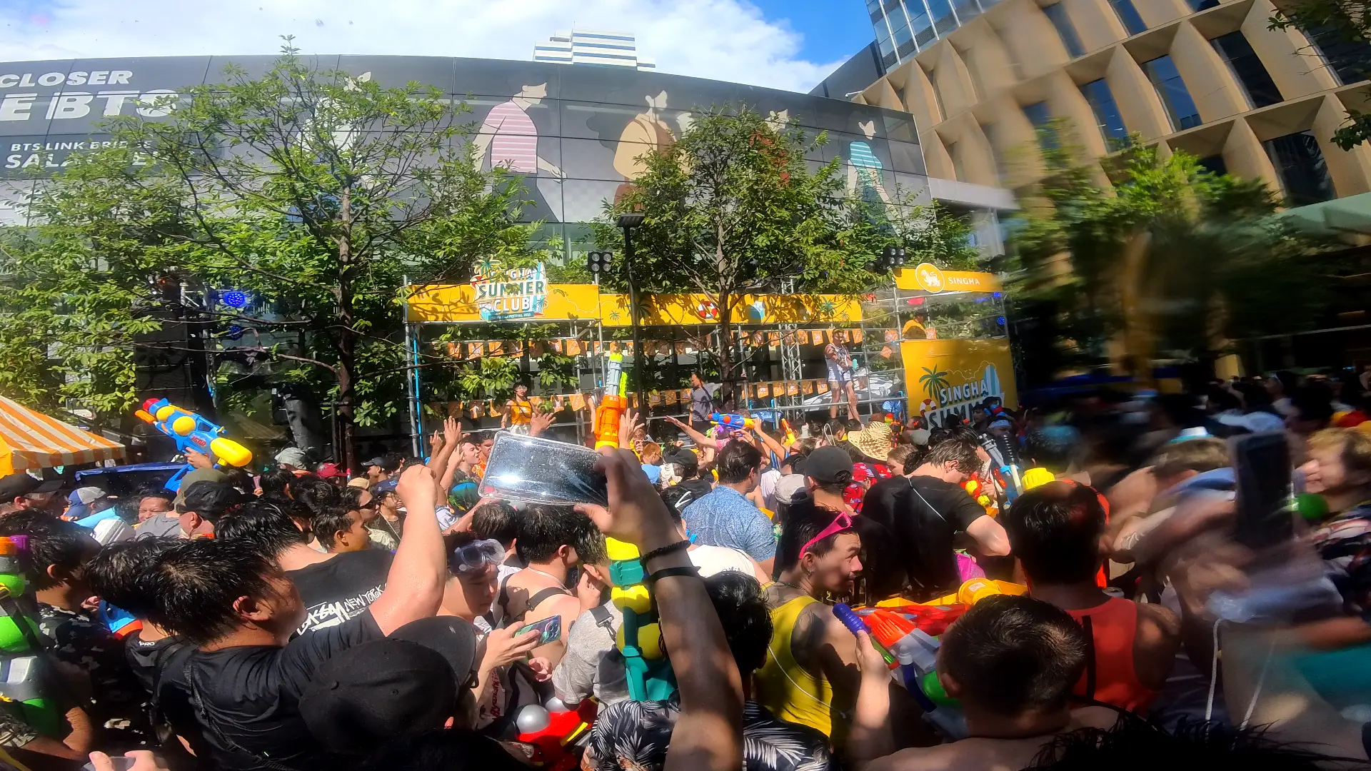 Protect Your Electronics - The Wildest Songkran Water Fight in Silom Bangkok 💦 - Leotrails