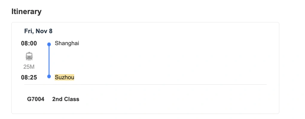 Schedule and Train Type Schedule and Train Type - Shanghai to Suzhou Day Trip: Complete Train Guide ๐ - Leotrails