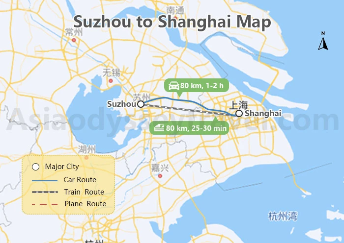 Shanghai to Suzhou map by train Shanghai to Suzhou map by train - Shanghai to Suzhou Day Trip: Complete Train Guide ๐ - Leotrails