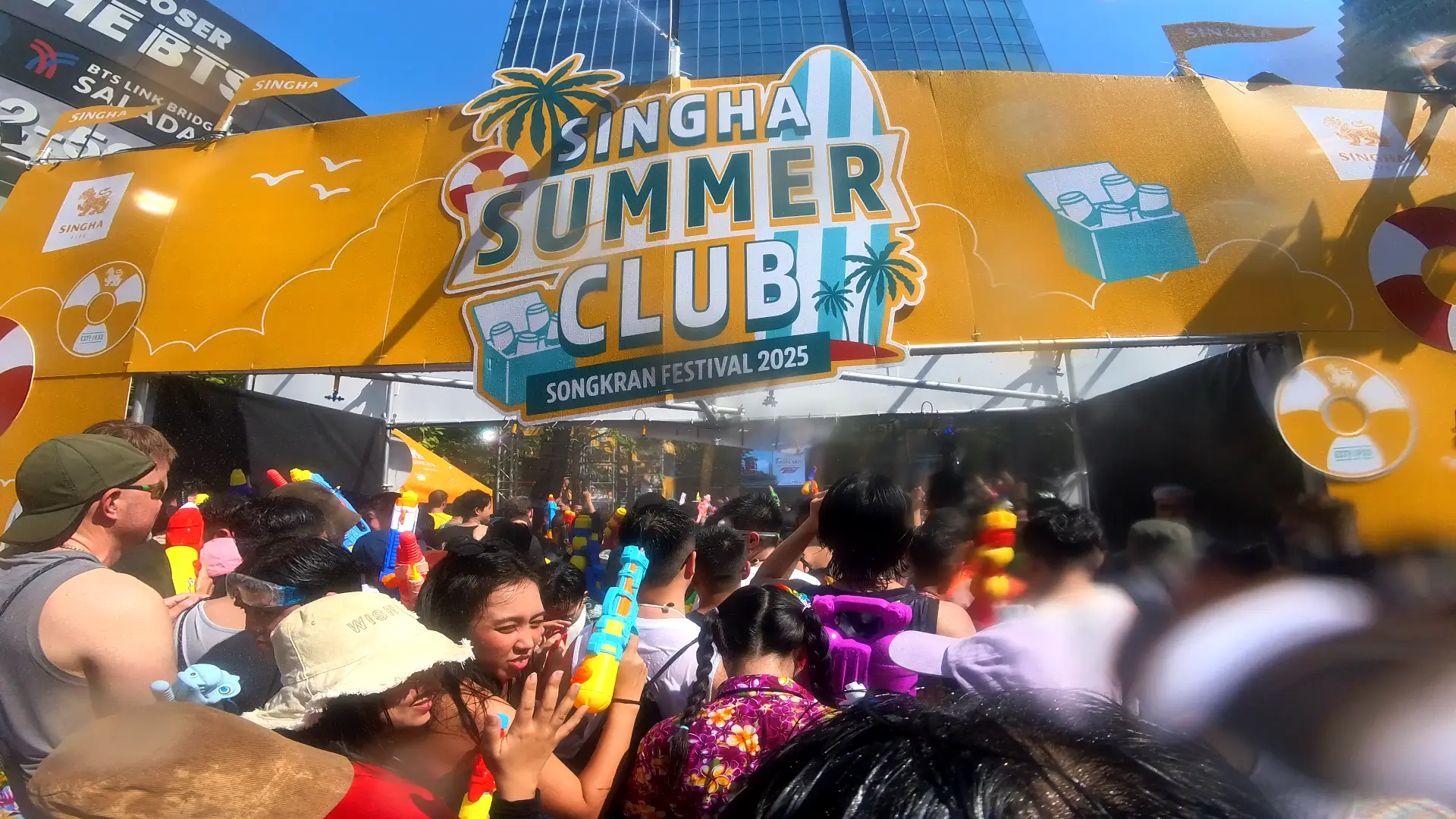 Songkran Festival 2025 - The Wildest Songkran Water Fight in Silom Bangkok 💦 - Leotrails