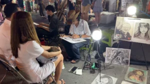 Local Hand Drawing Crafts - Son Tra Night Market Da Nang: Food & Things to Do - Leotrails