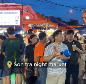 Locals and Tourists - Son Tra Night Market Da Nang: Food & Things to Do - Leotrails