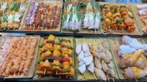 Plenty of Grilled Skewers - Son Tra Night Market Da Nang: Food & Things to Do - Leotrails