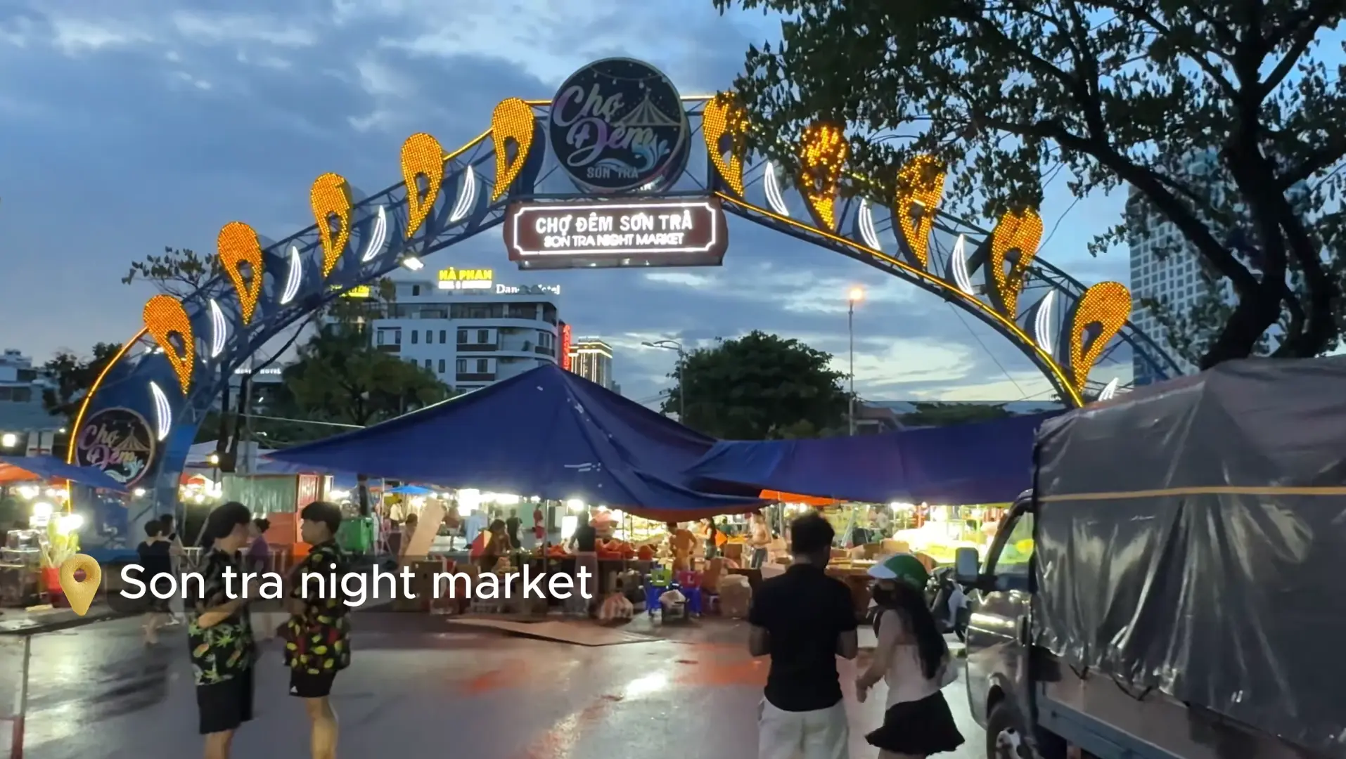 Son Tra Night Market Gate - Son Tra Night Market Da Nang: Food & Things to Do - Leotrails