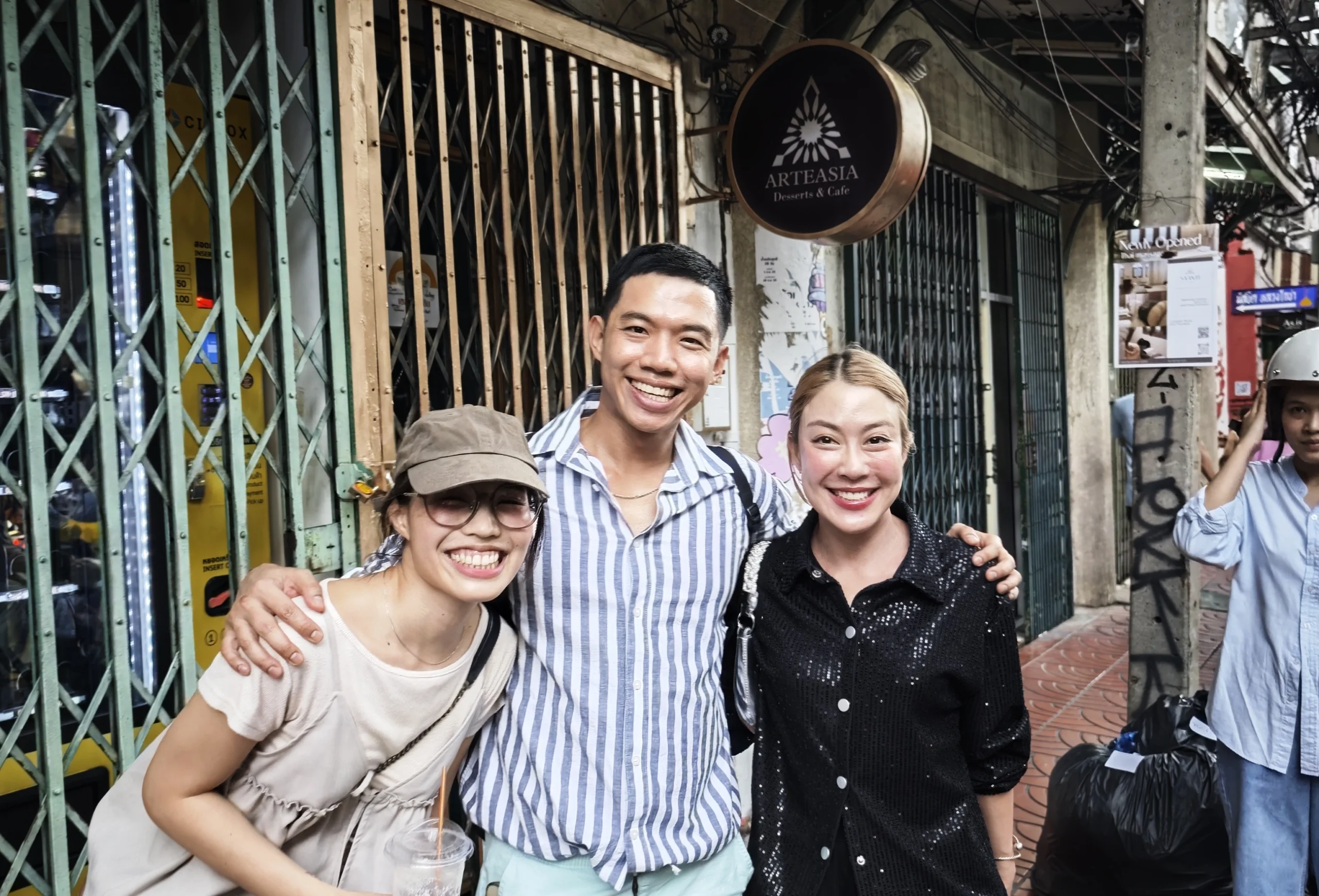 Me, Seada, and Art - Song Wat Bangkok: How to Spend a Day Here 🏠 - Leotrails