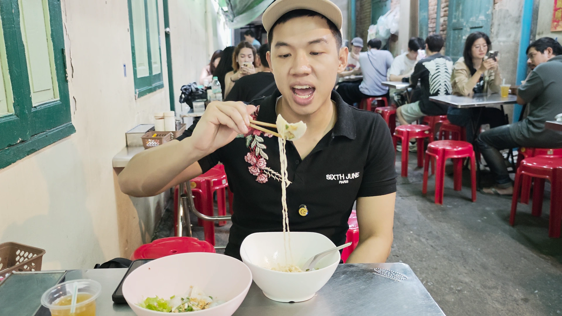Me hanging out with my friends - Song Wat Bangkok: How to Spend a Day Here 🏠 - Leotrails