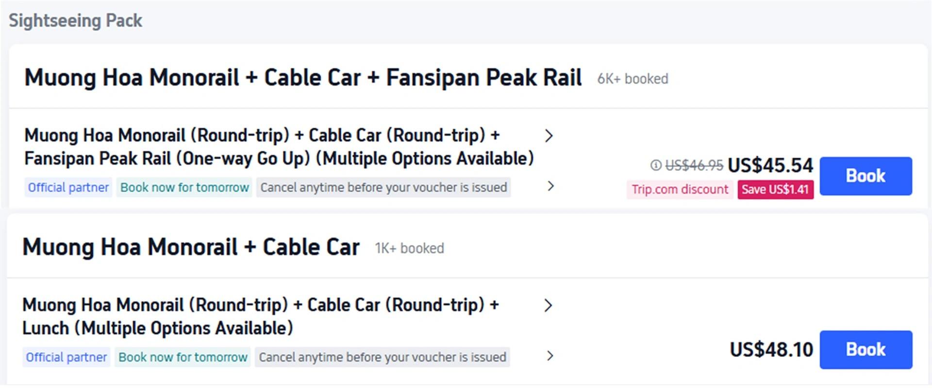 Sightseeing Pack Tickets list - How to Buy Fansipan Mountain Tickets the Easy Way 🎟️ - Leotrails