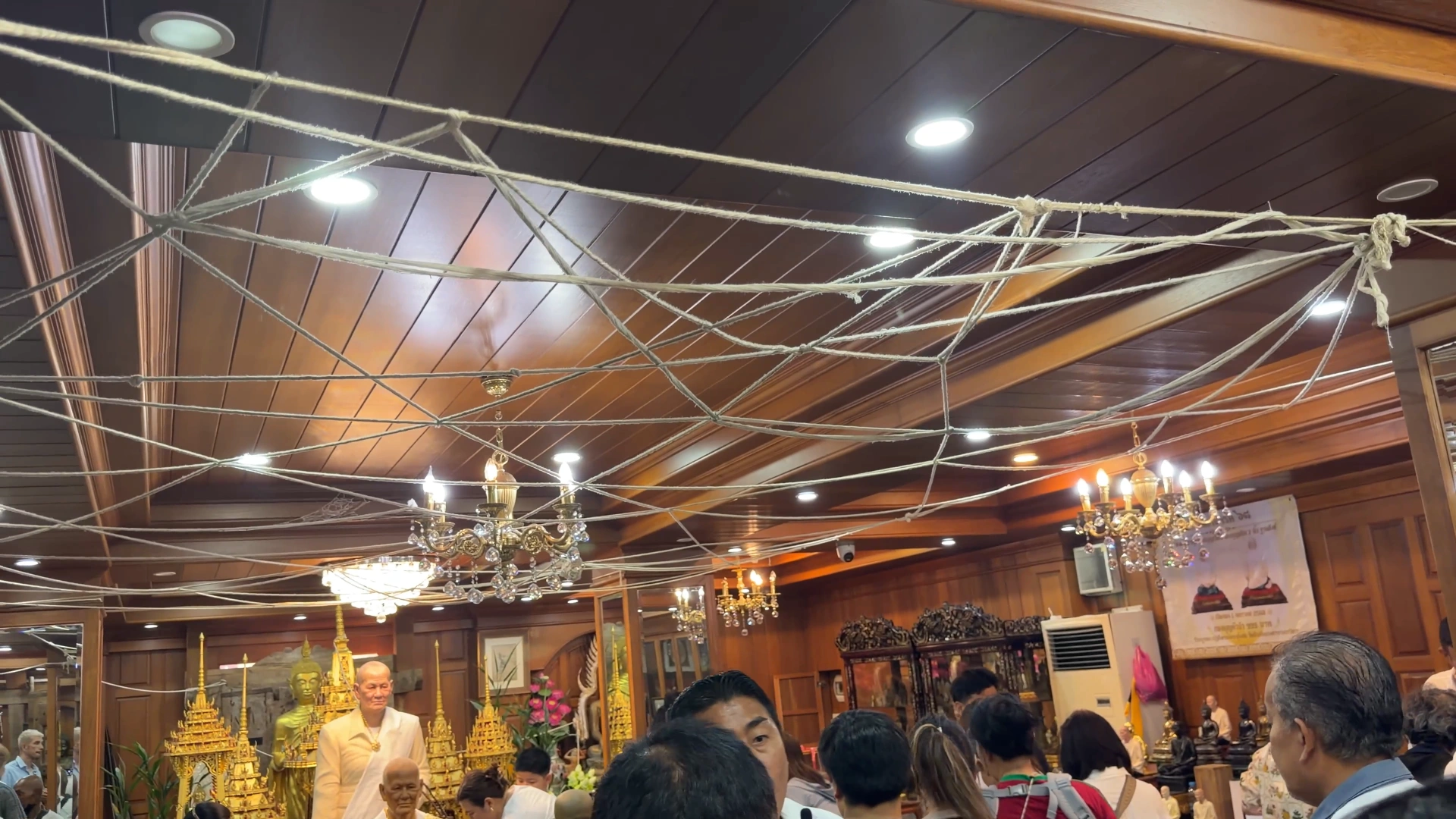Threads all over the ceilings - Song Wat Bangkok: How to Spend a Day Here 🏠 - Leotrails