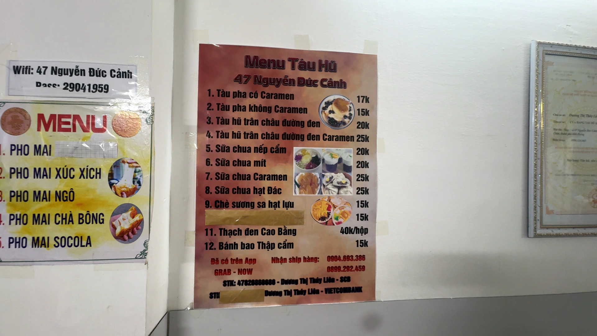Menu in Tàu hũ Sài Gòn - What to Eat in Haiphong: Amazing Local Food Experience😋 - Leotrails