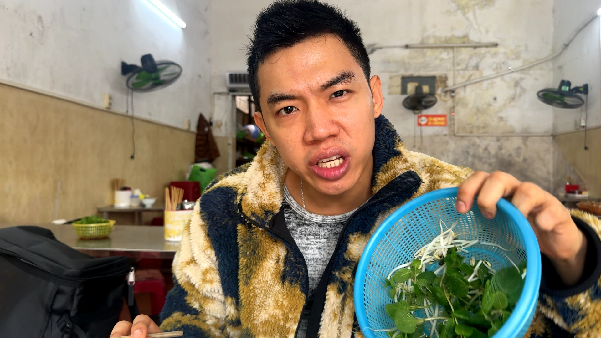 They always provide vegetables - What to Eat in Haiphong: Amazing Local Food Experience😋 - Leotrails