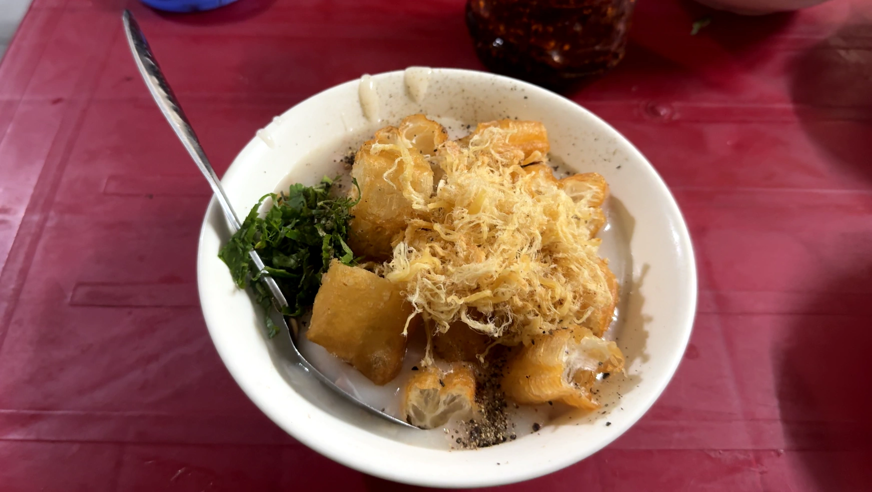 creamy cháo sườn - What to Eat in Haiphong: Amazing Local Food Experience😋 - Leotrails