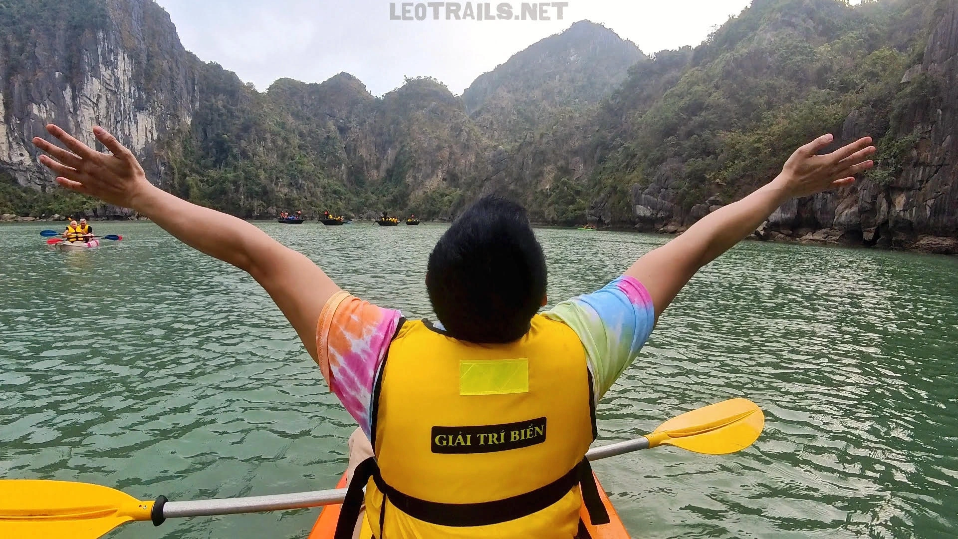 Surrounded by towering cliffs, emerald water, and nothing but good vibes.